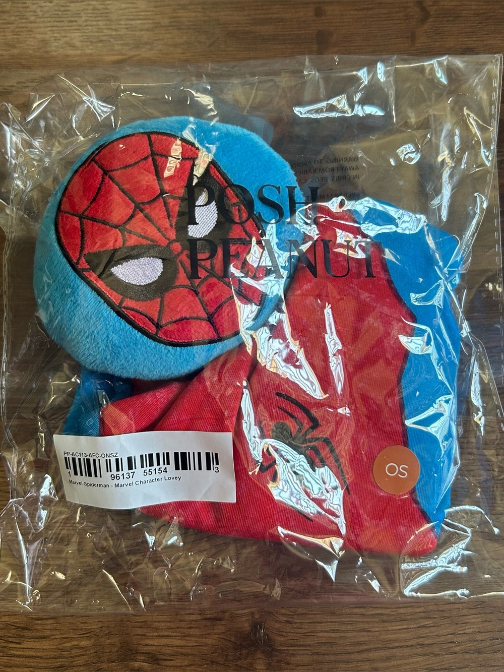 Posh Peanut Disney Marvel Spiderman Lovey